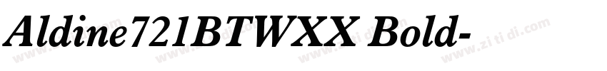 Aldine721BTWXX Bold字体转换